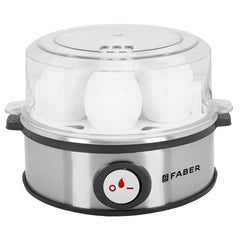 Faber Egg Boiler and Poacher | 7 Egg Capacity | Poach Egg | Steam Vegetables | Stainless Steel Body | Transparent Lid, 3