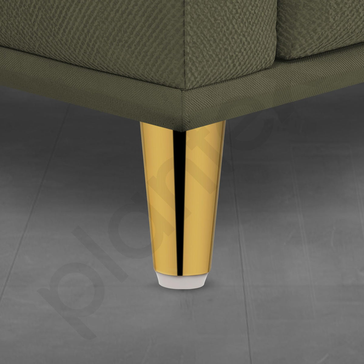 Plantex Heavy Duty Round 4 inch Spare Sofa Legs for Bed Furniture/Sofa Legs for Furniture Fitting/Table Legs/Sofa Leg Set of 2 pcs (Gold) (Model APS-DTS-53)-6