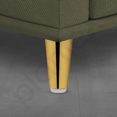 Plantex Heavy Duty Round 4 inch Spare Sofa Legs for Bed Furniture/Sofa Legs for Furniture Fitting/Table Legs/Sofa Leg Set of 2 pcs (Gold) (Model APS-DTS-53)-6