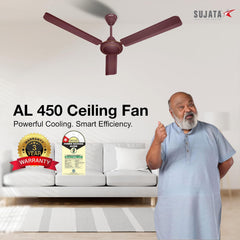 Sujata 1200 mm BEE 1 Star Ceiling Fan with 100% Copper Winding-2