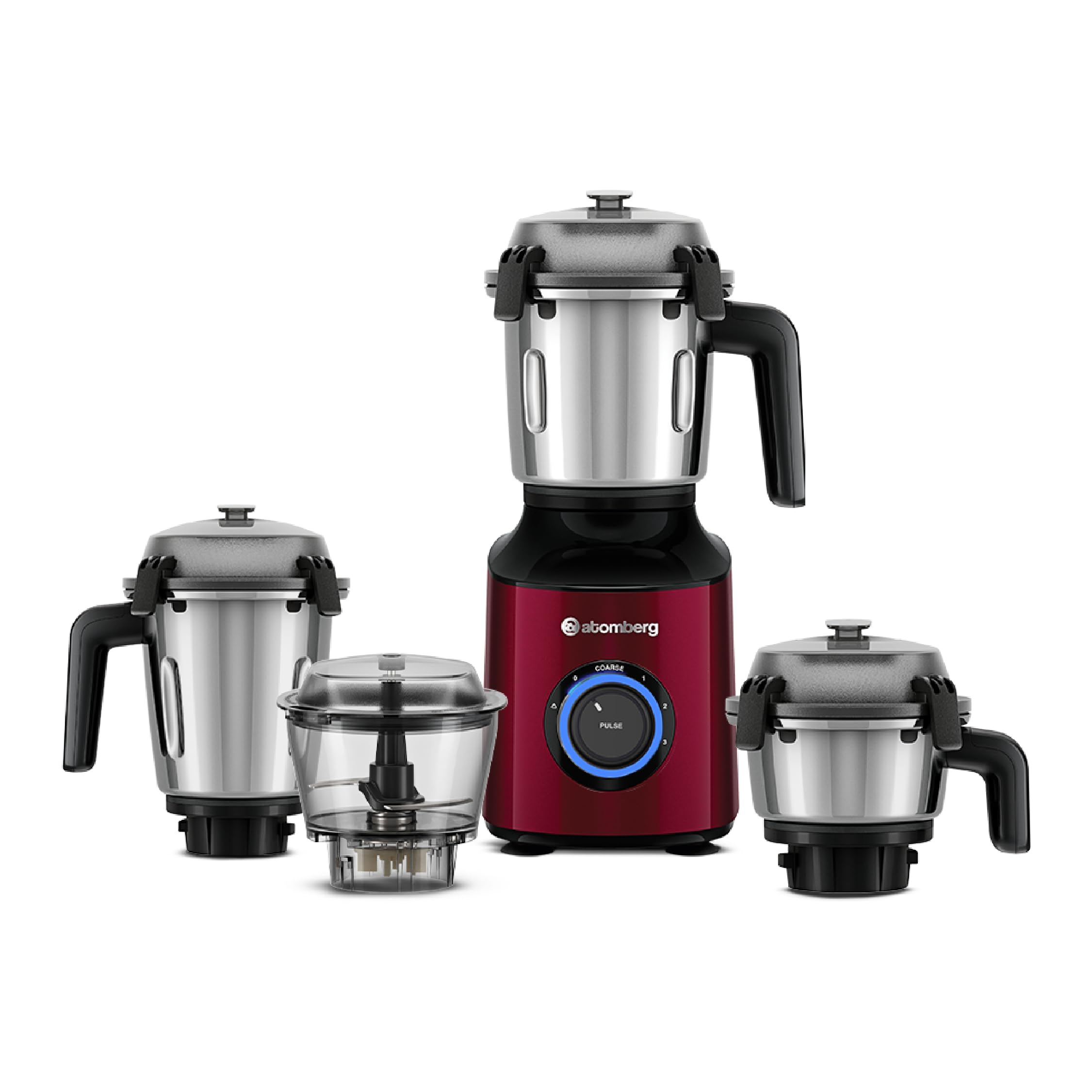 Atomberg Zenova Special Edition Mixer Grinder | Unique Coarse Mode for Silbatta-like Texture | BLDC Motor | Safety Features | 4 Jars including Chopper| Hands-Free Operation| Heritage Brass Pearl White