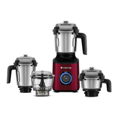 Atomberg Zenova Special Edition Mixer Grinder | Unique Coarse Mode for Silbatta-like Texture | BLDC Motor | Safety Features | 4 Jars including Chopper| Hands-Free Operation| Heritage Brass Pearl White