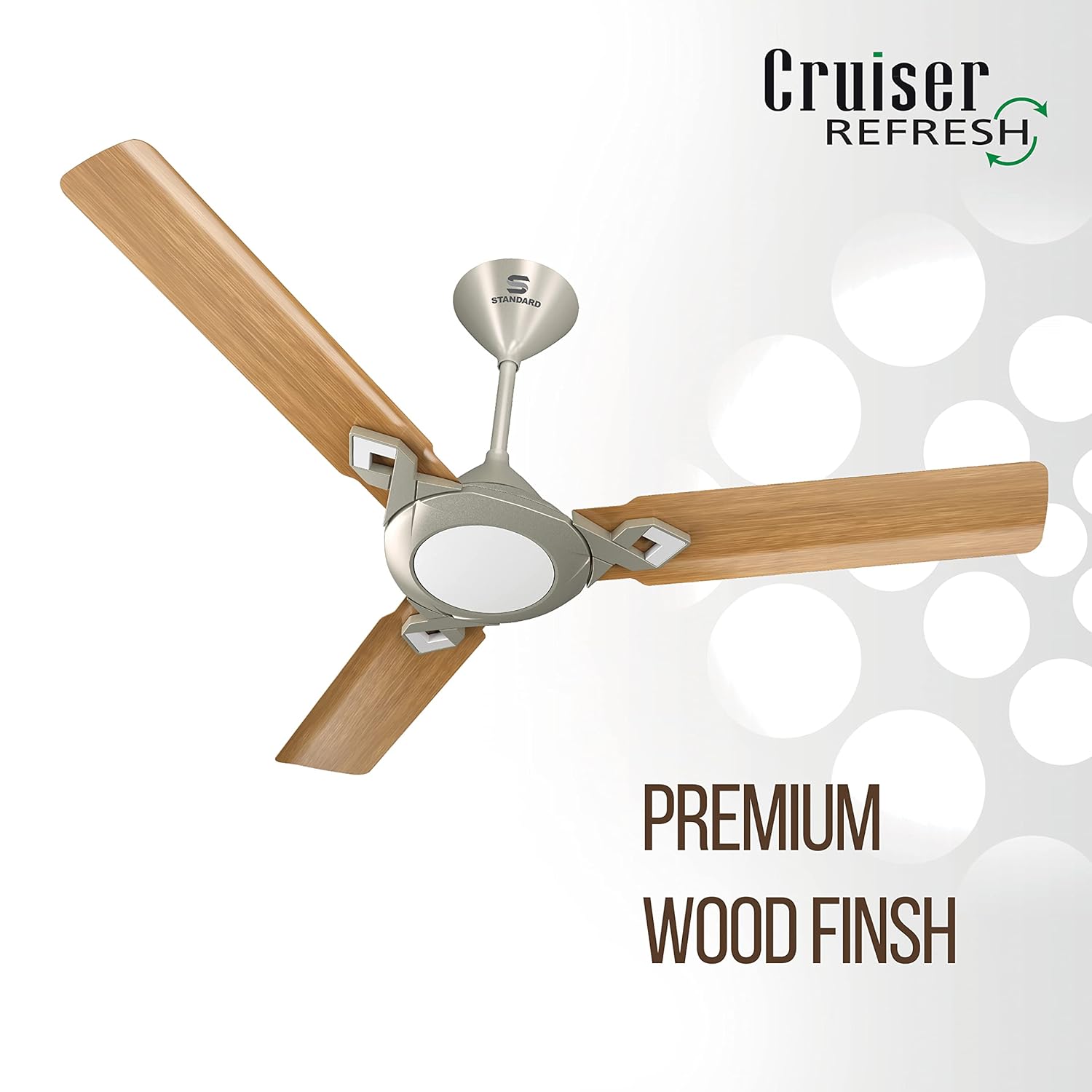 Standard Cruiser Refresh 1200mm Ceiling Fan (American Walnut)