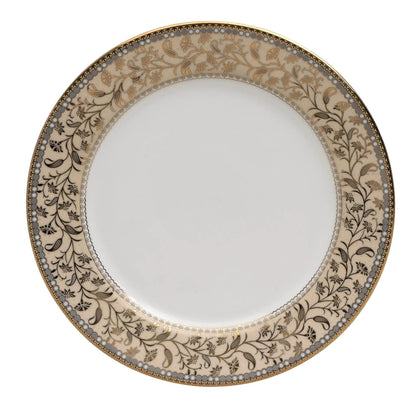 Clay Craft Fine Ceramic Ebony Dinner Set, Enchanting Gold, for Family of 4, Dinner Set Ceramic, Crockery Set, Dining Set for Dinner, Crockery Set for Gift, Kitchen Set (16 Pieces, E649)