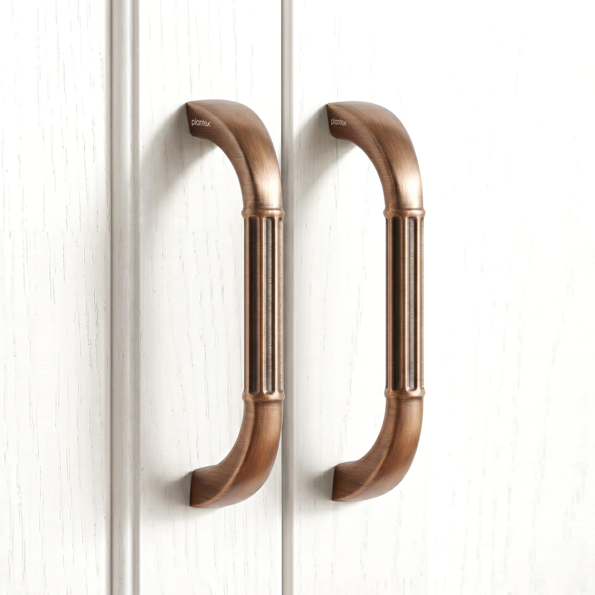 Plantex Cabinet Handle/96mm Handle for Drawer/Wardrobe/Kitchen Handle/Pull-Push Handle for Home/Office - Pack of 2 (Brass Antique Copper)-1