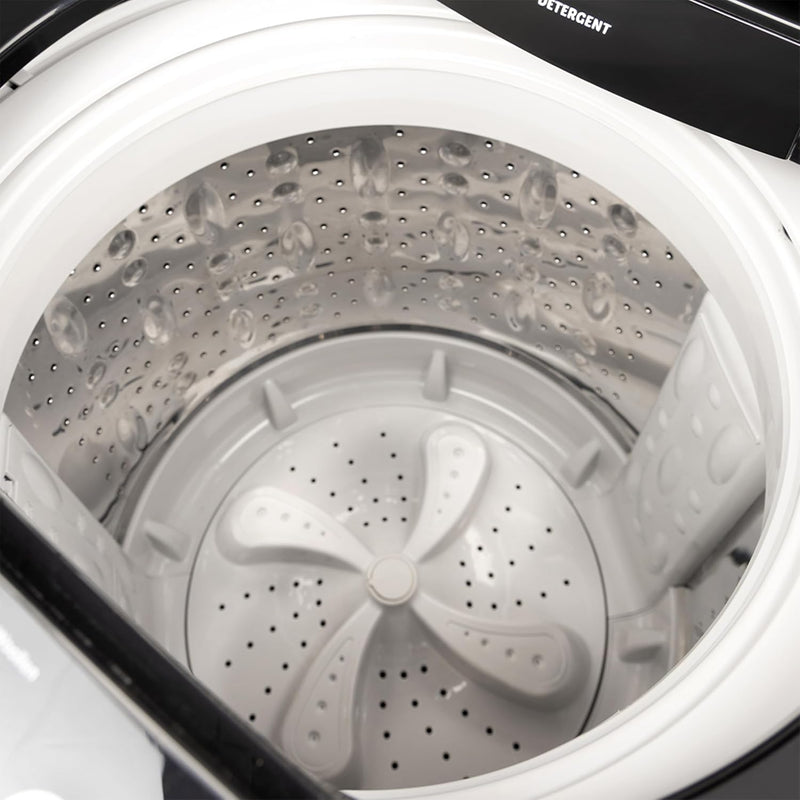 Midea 9 Kg 5 Star, Self Clean Drum Technology, Fully Automatic Top Load Washing Machine with Inbuilt Heater, 10 Wash Programs (MWMTL090FP1GHMB, Metal Body Mid Black)