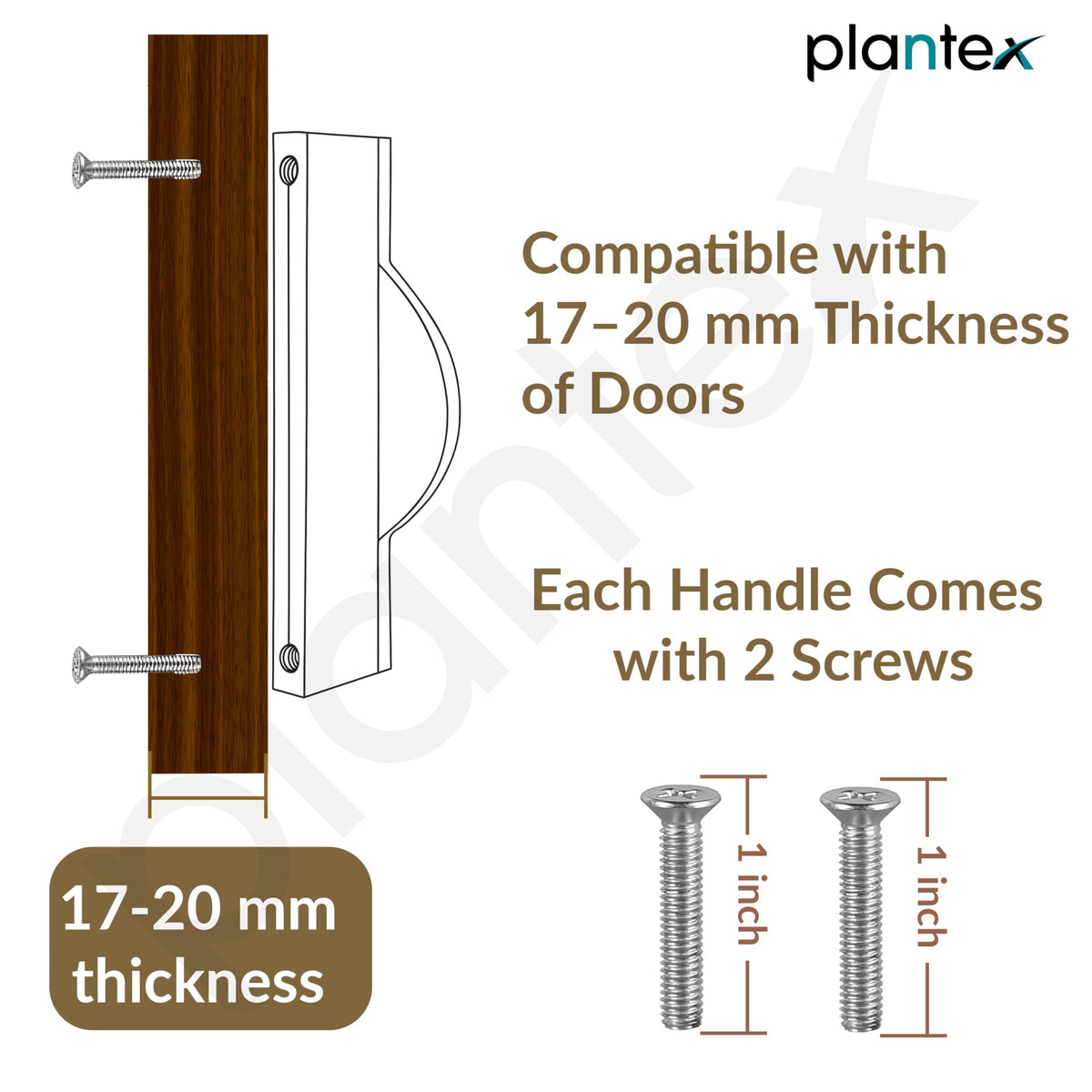 Plantex Cabinet Handle/Kitchen Cabinet Door Handle/Wardrobe/288 mm Cupboard Handle/Door Pull-Push Handle for Home/Office - Pack of 2 (Gold) (Model APS-DTC-5590)-5