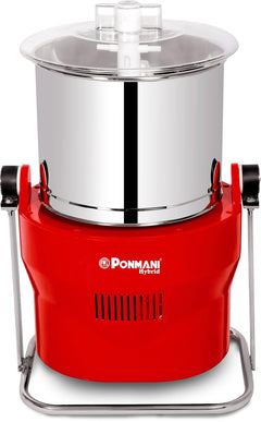 Ponmani Stainless Steel Hybrid Commercial Tilting Wet Grinder (5 Litre)