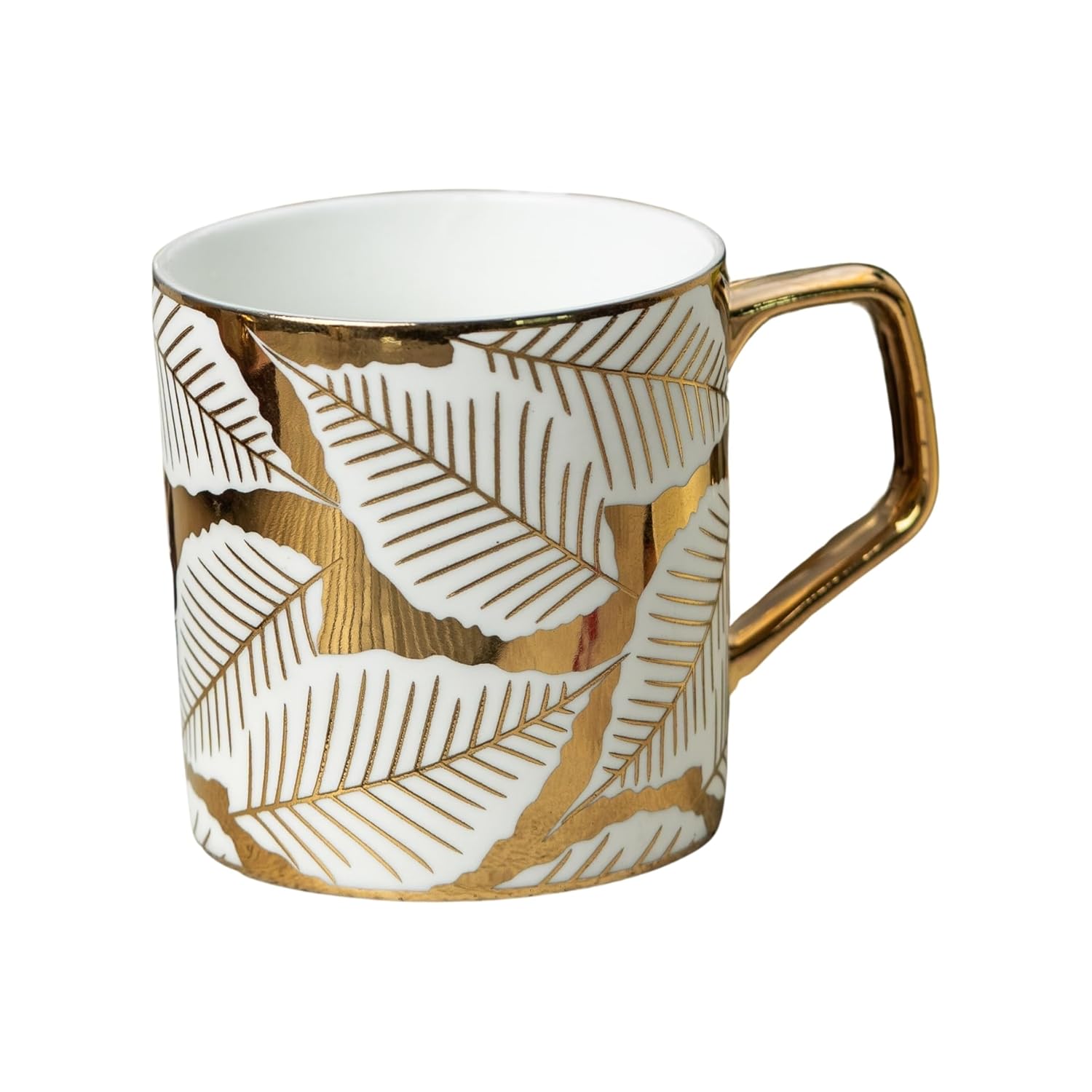 Clay Craft Fine Ceramic Director Coffee Mug Set of 6-215 Ml Each, Mugs for Coffee, Cups Set, Ideal for Gifting, Perfect for Home & Office, Elegant Ceramic Tea Cup Set (E612)