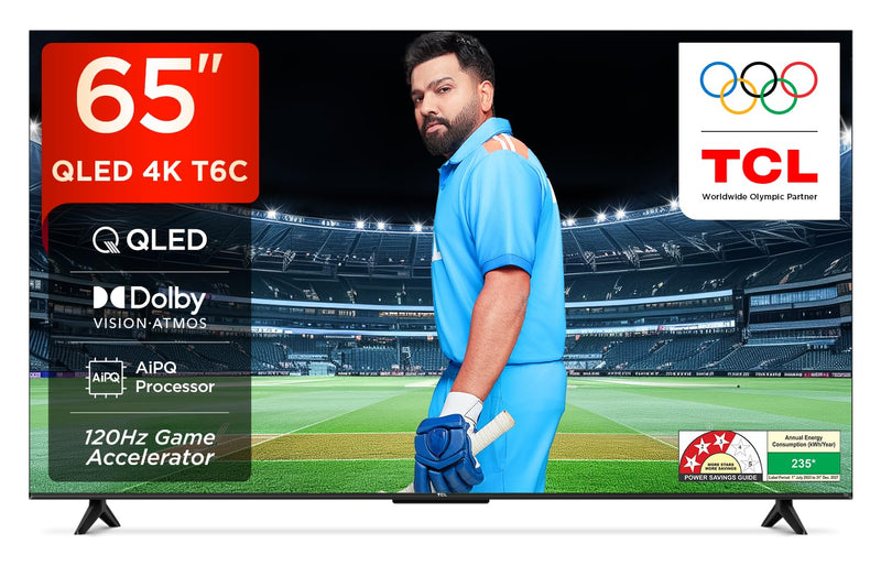 TCL 164 cm (65 inches) 4K Ultra HD Smart QLED Google TV 65T8C