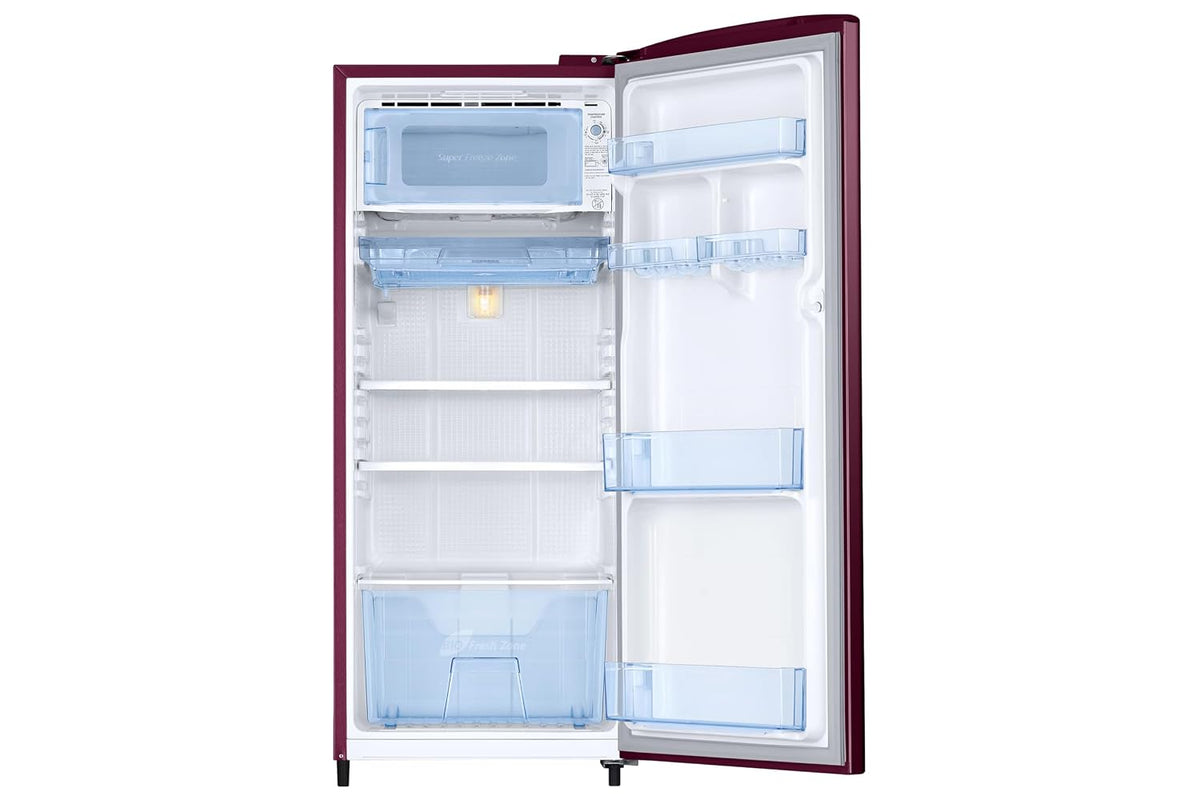 Samsung 183 L, 2 Star, Digital Inverter, Direct-Cool Single Door Refrigerator (RR20H2712HN/NL, Himalayan Poppy Red, Single Touch Defrost, 2026 Model)-4