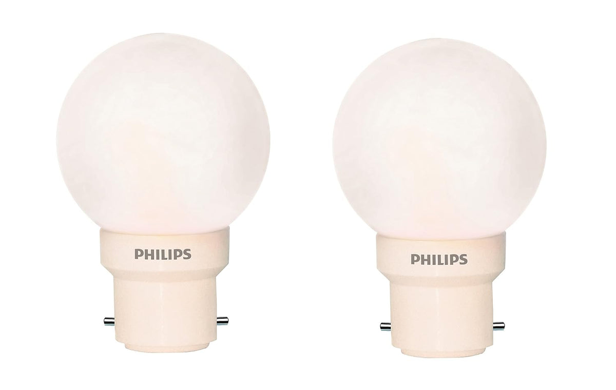 Philips 0.5W B22 LED Bulb, Pack of 2 (Deco Mini)