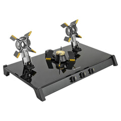 Faber Liftable Burners Freestanding Cooktop | Genius 753 Bk | 75Cm Width | Brass Burners | Manual Ignition | Abs Knobs |