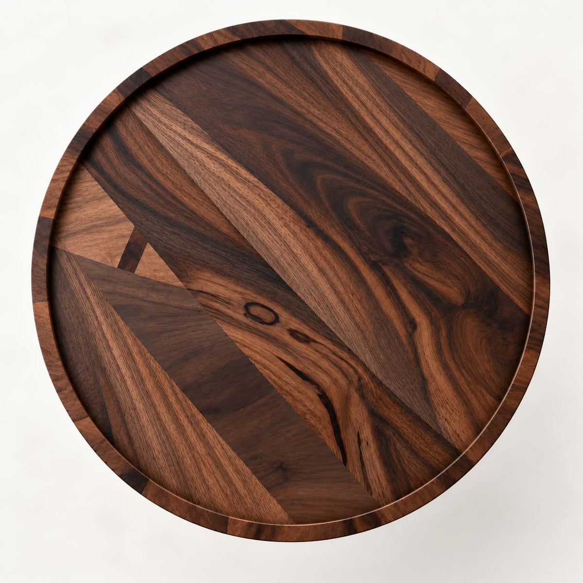 Solid Sheesham Wood C Shape Side Table for Living Room | Modern Sofa End Table | Wooden Laptop Table for Bed | 