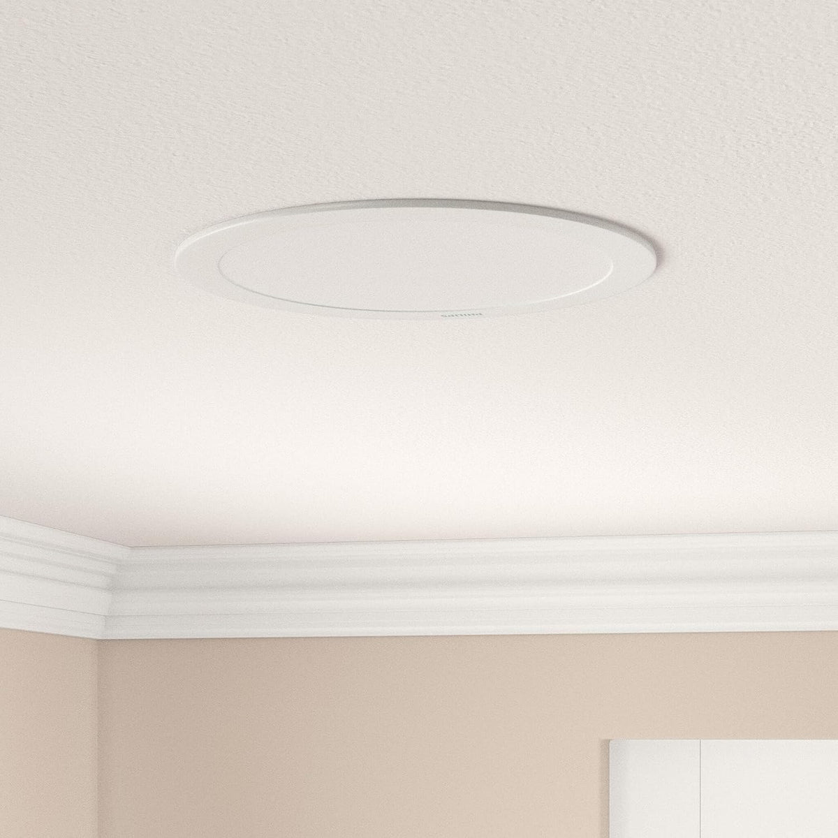 Philips Ultra Slim Plus 15-Watt Recessed LED Panel (Warm Light, Round, White))