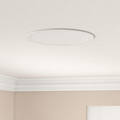 Philips Ultra Slim Plus 15-Watt Recessed LED Panel (Warm Light, Round, White))