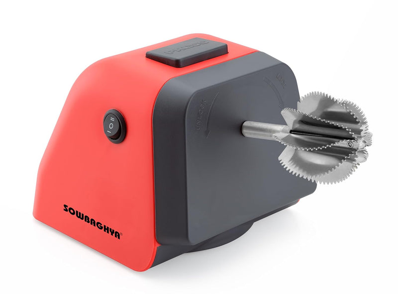 Sowbaghya Coco 2-in-1 Electric Coconut Scraper & Knife Sharpener | Powerful Motor | Fresh Coconut Grating at Home | Compact & Easy to Clean | 1 Year Warranty