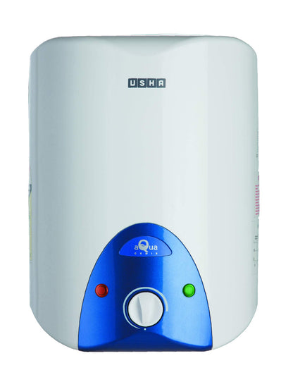 Usha Aquagenie 6 LTR 2500-Watt 5 Star Storage Water Heater (Ivory Wine),with Free Installation and Connection Pipes