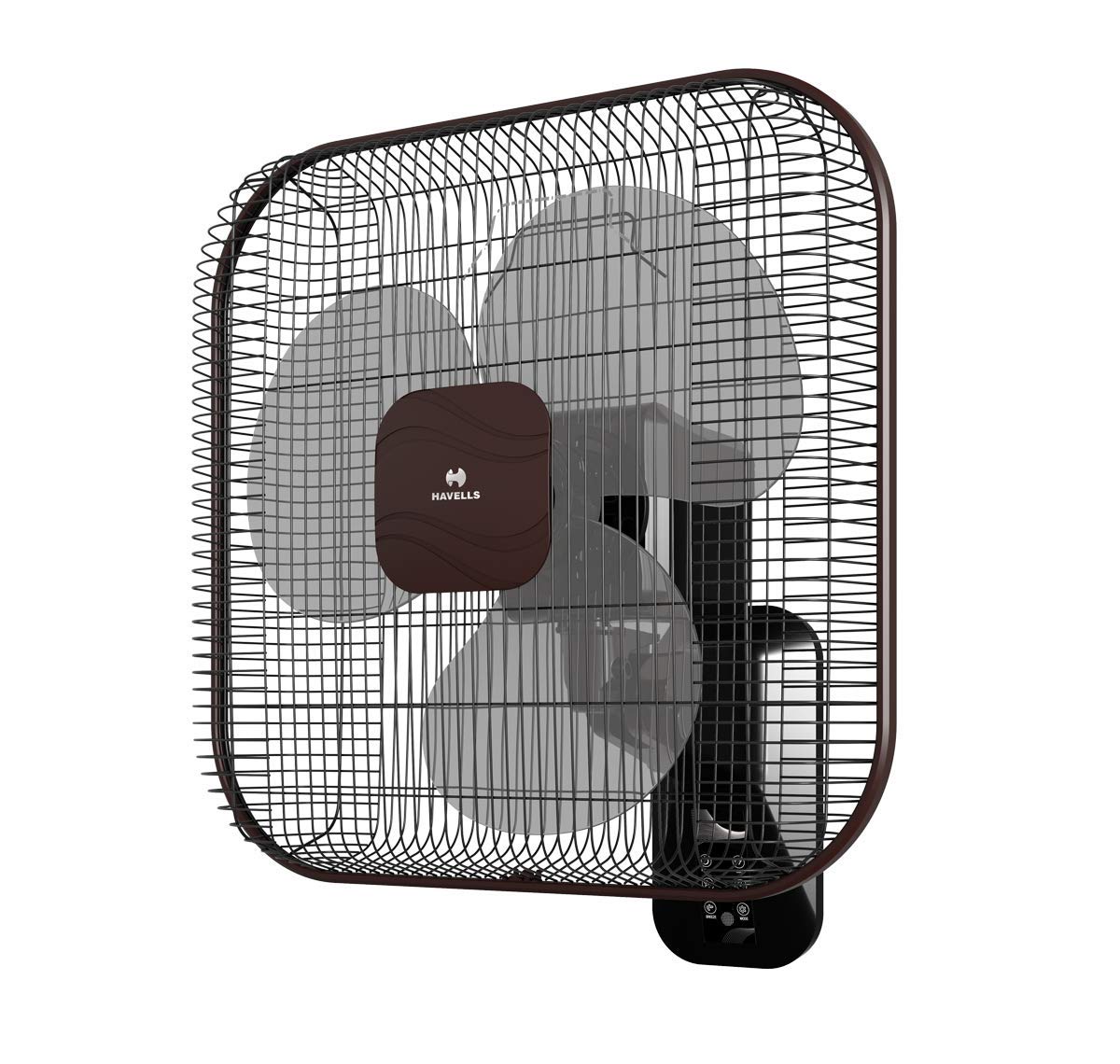 Havells Aindrila Premium 400mm Wall Fan (Brown Black)-1