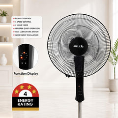 iBELL WINDP10 400 mm 5 Blade Pedestal Fan with Remote-3