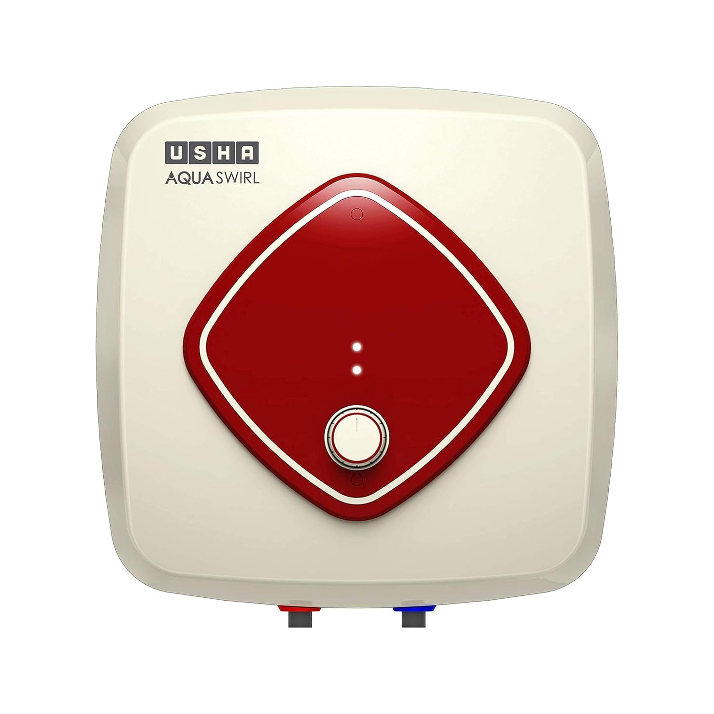 Usha Aqua Swirl 25 Litre 5 Star Storage Water Heater With Copper Heating Element (Ivory Wine), Wall Mounting