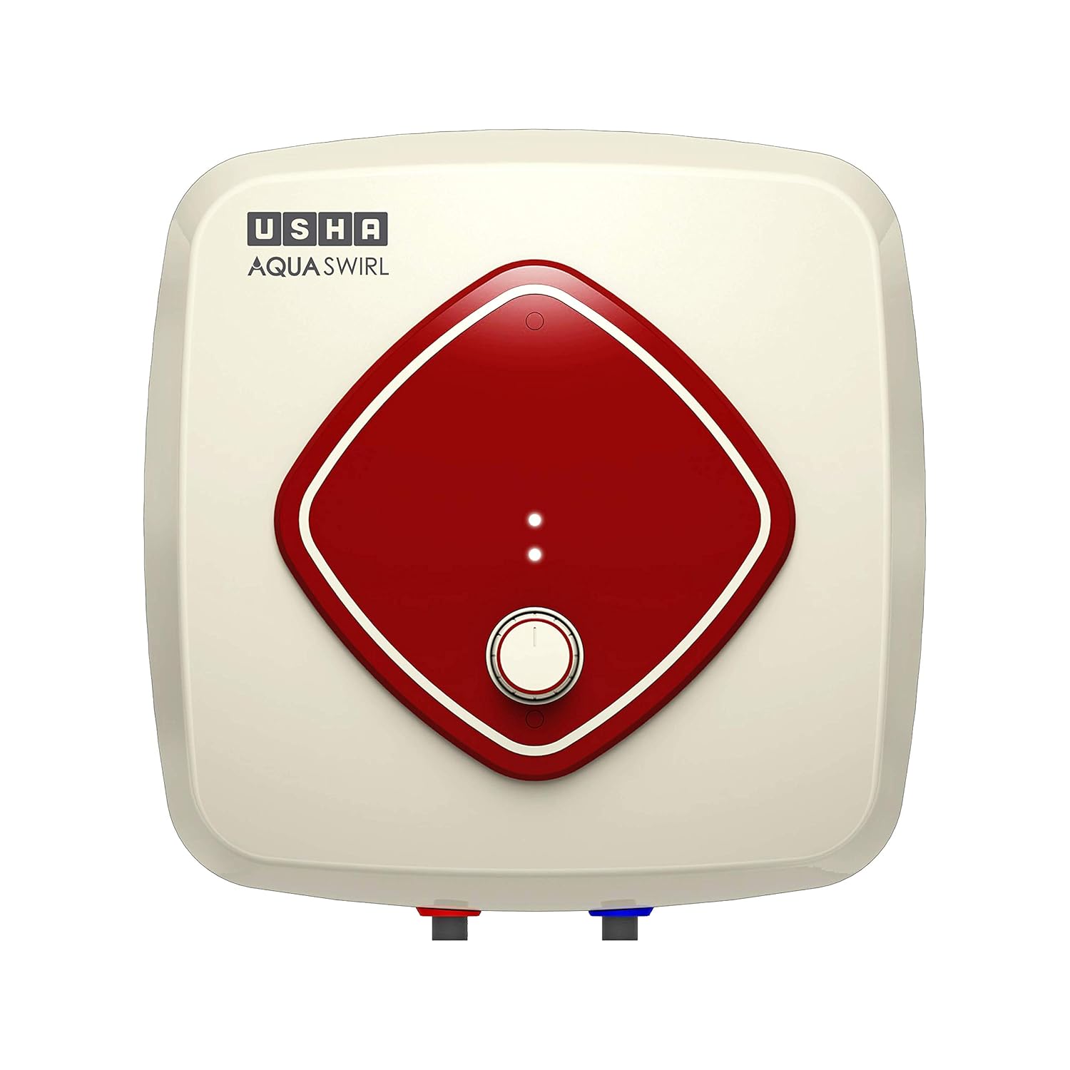 Usha Aqua Swirl 25 Litre 5 Star Storage Water Heater With Copper Heating Element (Ivory Wine), Wall Mounting