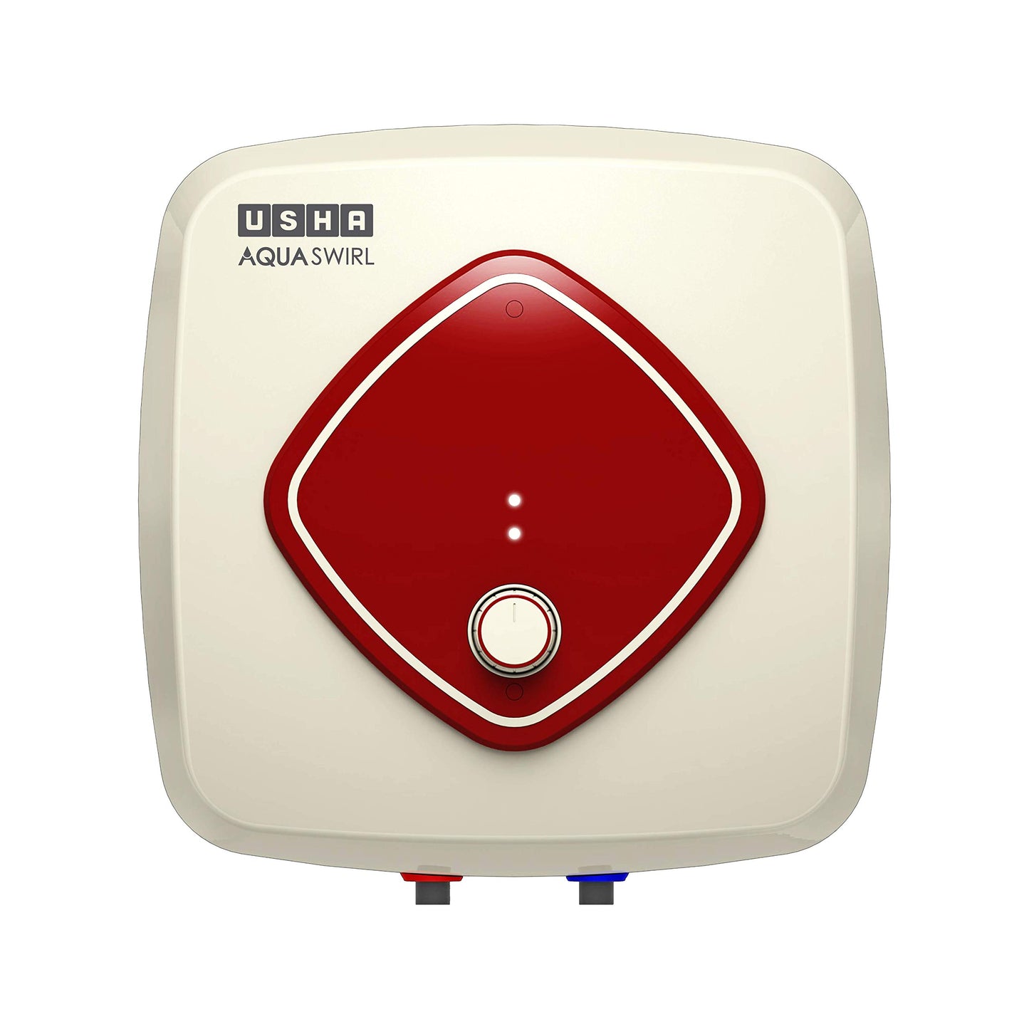 Usha Aqua Swirl 25 Litre 5 Star Storage Water Heater With Copper Heating Element (Ivory Wine), Wall Mounting