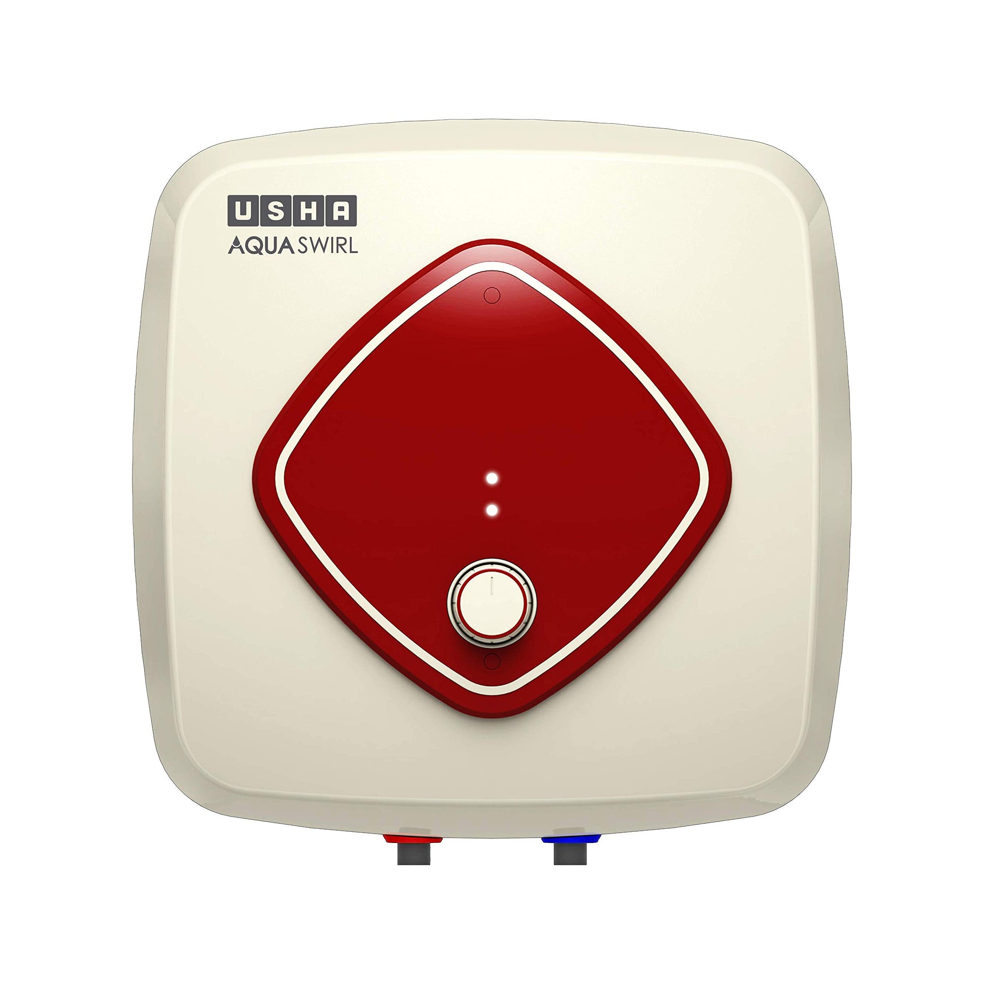 Usha Aqua Swirl 25 Litre 5 Star Storage Water Heater With Copper Heating Element (Ivory Wine), Wall Mounting