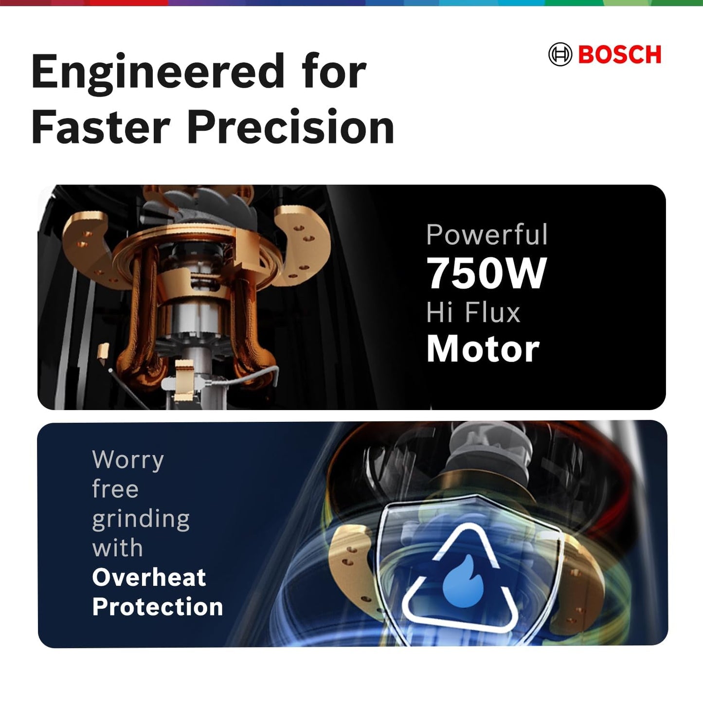 BOSCH TrueMixx 750 W Mixer Grinder, 750W 3 Jar Green MG4413C4GI