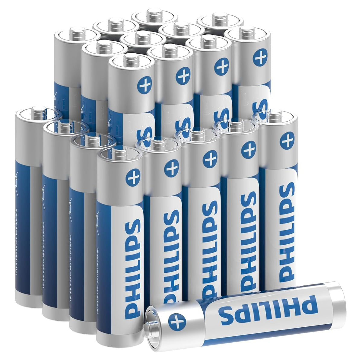 Philips AAA Alkaline Battery,10 Pack Ultra Long-Lasting Performance Battery (Pack of 10) (AAA Battery Ultra-20pcs)