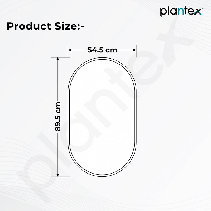 Plantex Aluminium Frame Mirror for Bathroom/Wall Mount Capsule Mirror for Bedroom/Dressing Room/Living Room/Entryway - (Rose Gold, 22x36 Inch)-2