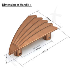 Plantex Door Handle/6 Inch Main Door Handle/Handle for Wooden Door/Pull-Push Door Handle/Door Accessories (Pack of 1, Rose Gold)-3