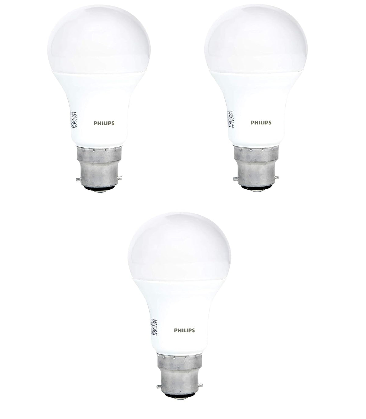 Philips 12W b22d LED Bulb, Pack of 3, (Stellar Bright)