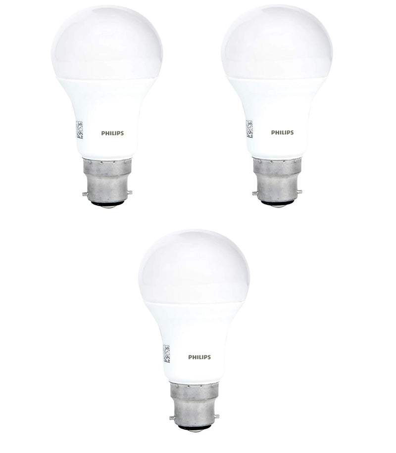 Philips 12W b22d LED Bulb, Pack of 3, (Stellar Bright)