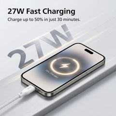 Philips DLC4130LW/94 27W iPhone Original Type-C to Lightning Fast Charging Cable (1m, Bright White)