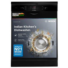 Bosch 13 Place Setting (fits up to 70 utensils) Free-Standing Dishwasher for Indian Utensils (SMS66GB01I)-1