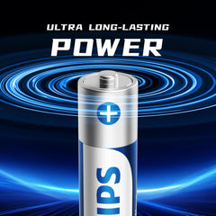 Philips AAA Alkaline Battery,10 Pack Ultra Long-Lasting Performance Battery (Pack of 10) (AAA Battery Ultra-10pcs)