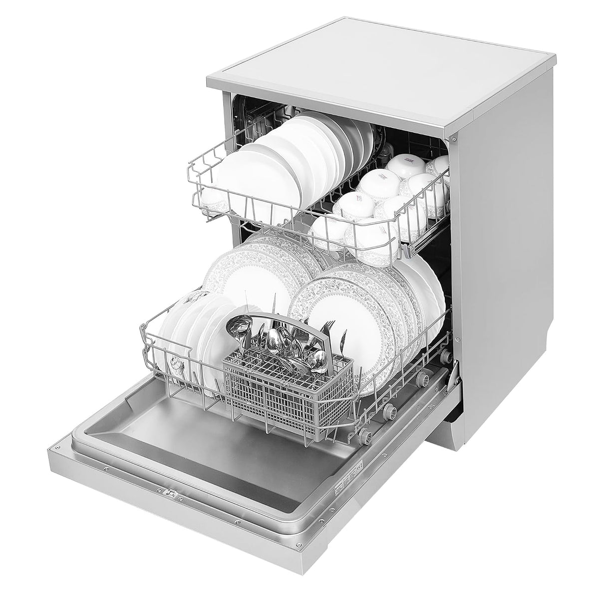 Faber 12 Place Dishwasher | 6 Wash Programs | Adjustable & Foldable Racks | Salt & Rinse Aid Indicators | Aqua Stop | En