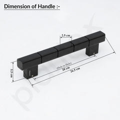 Plantex Mighty Aluminium 11 Inch Main Door Handle/Pull-Push Handle for Glass Door/3 Years Warranty - Pack of 1 (Black)-2