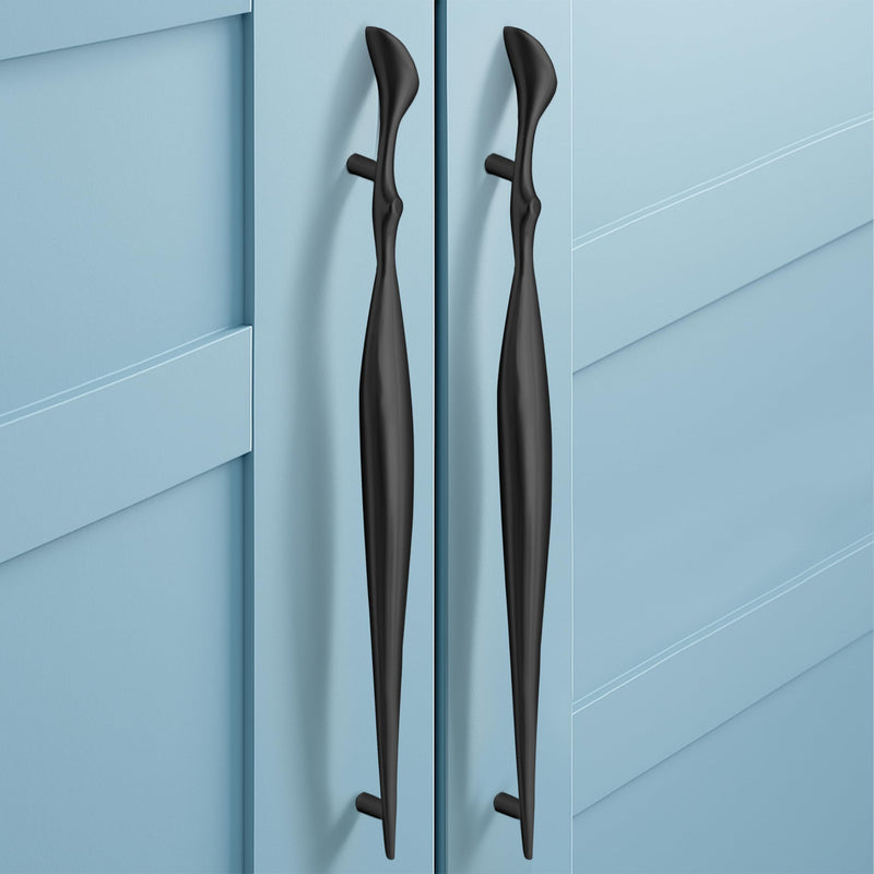 Plantex Cabinet Handle/Kitchen Cabinet Door Handle/Wardrobe/288 mm Cupboard Handle/Door Pull-Push Handle for Home/Office - Pack of 2 (Black) (Model APS-DTC-9136)-1