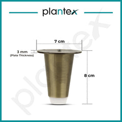 Plantex Heavy Duty Stainless Steel 3 inch Sofa Leg/Bed Furniture Leg Pair for Home/Furniture Sofa Legs for Table/Support Legs/Furniture Leg (Brass Antique) Set of 4 Pcs-3