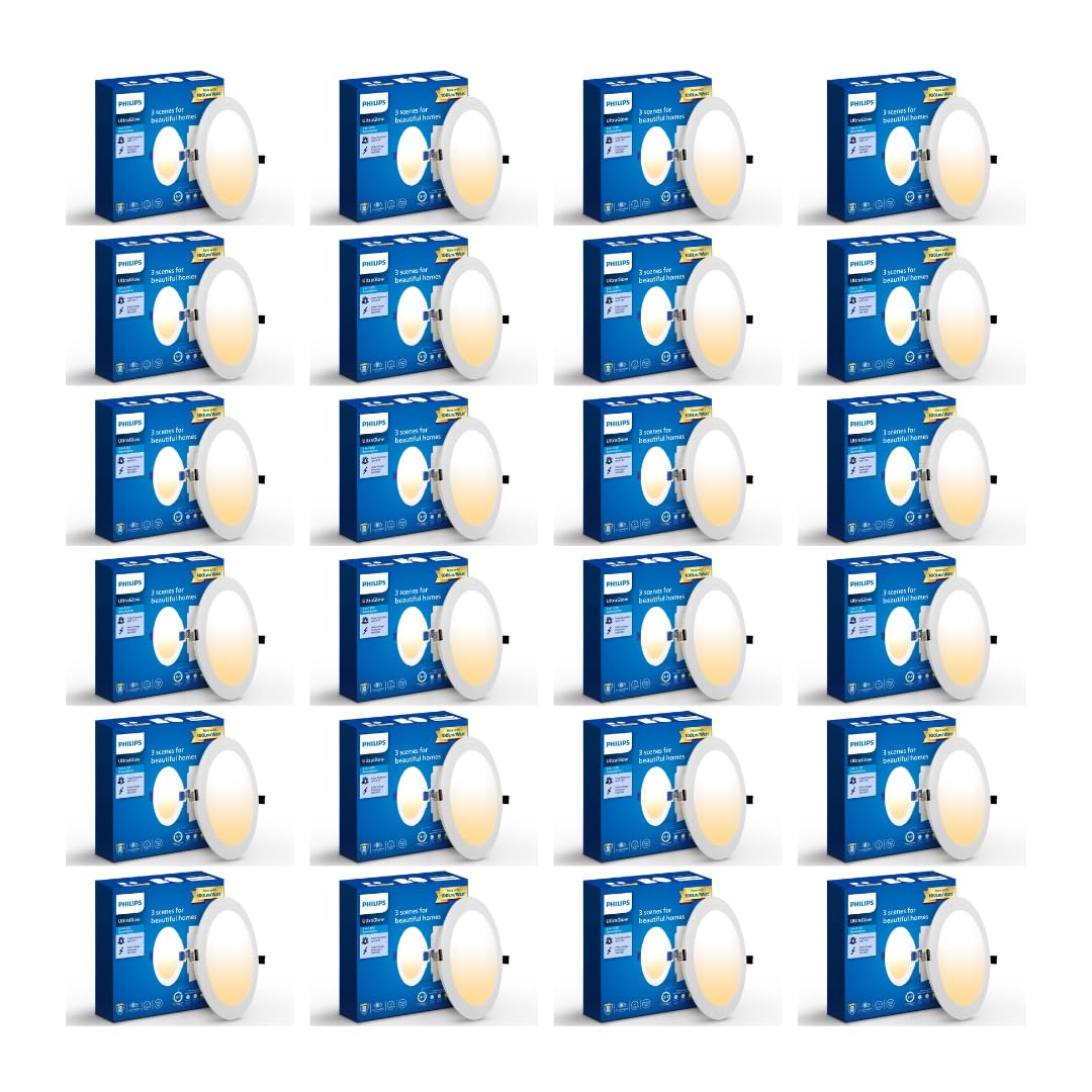 Philips Polycarbonate Ultra Glow 10-watt Round LED Downlighter (Pack of 24)