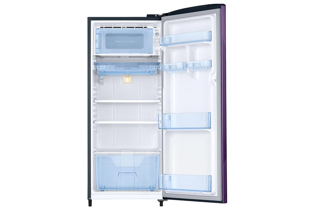 Samsung 183 L, 3 Star, Digital Inverter, Direct-Cool Single Door Refrigerator (RR20H1723WB/HL, Wild Lily Blue, Single Touch Defrost, 2026 Model)-4