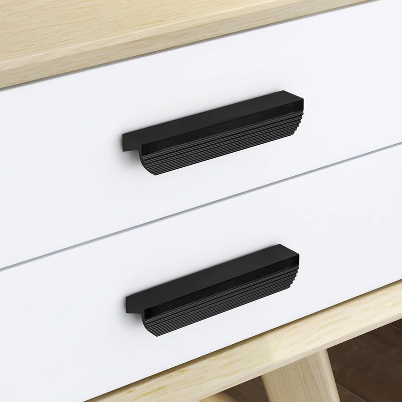 Plantex Cabinet Handle/Kitchen Cabinet Door Handle/Wardrobe/96 mm Cupboard Handle/Door Pull-Push Handle for Home/Office - Pack of 2 (Black) (Model APS-DTC-5200)-1