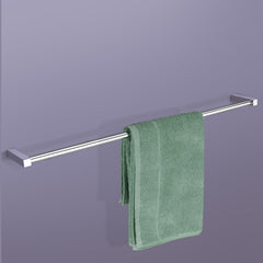 Plantex Stainless Steel Towel Hanger for Bathroom/Single Towel Rod/Towel Stand for Kitchen/Bathroom Accessories (24-inch) Chrome-1