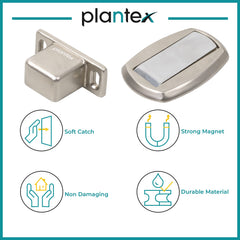 Plantex Door Stopper Magnetic/Door Holder Stopper/Floor Door Stoppers/Stops for Home/Hotel/Office (184 Satin)-2