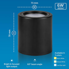 Philips 6W Surface Mounted LED Spot Light