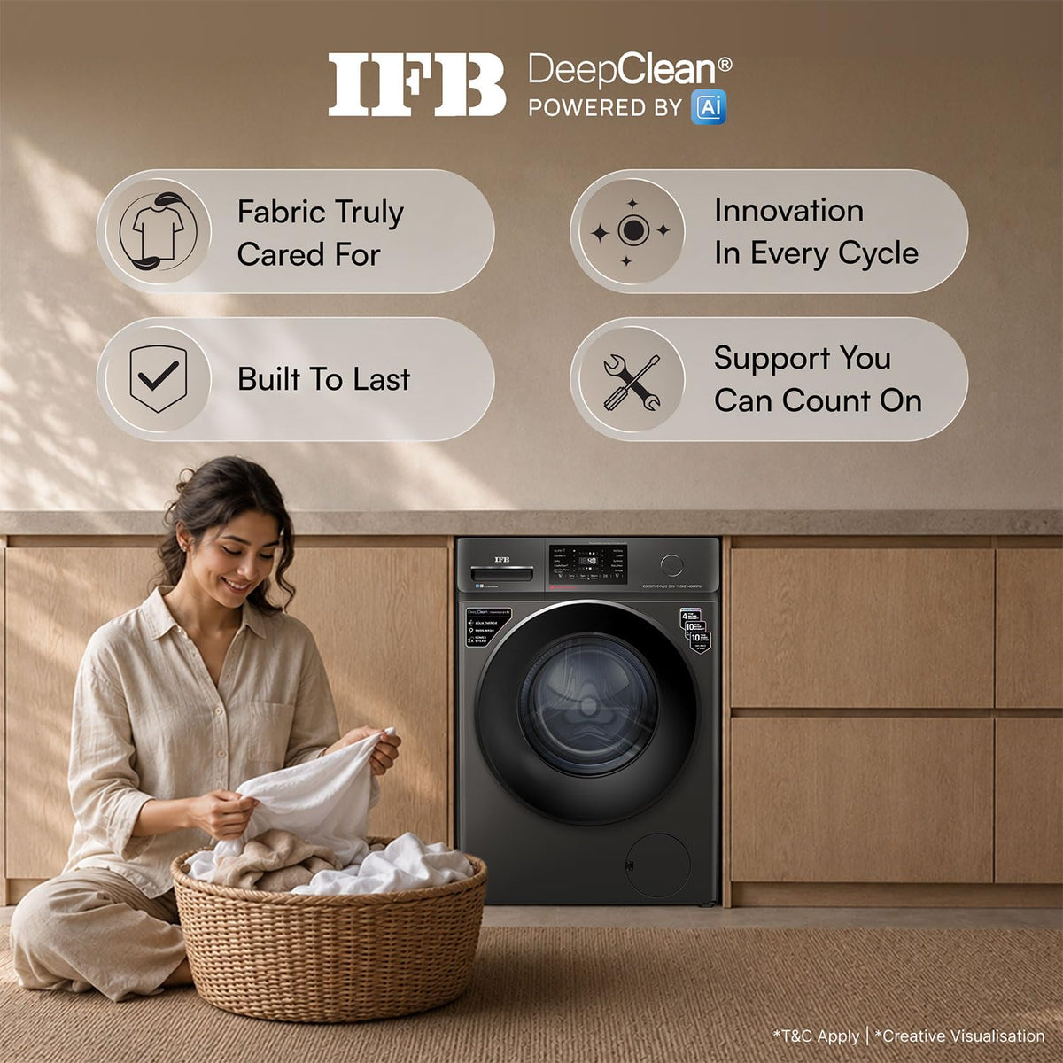 IFB 11 Kg 5 Star Front Load Washing Machine (EXECUTIVE PLUS OXN 1114, Onyx)