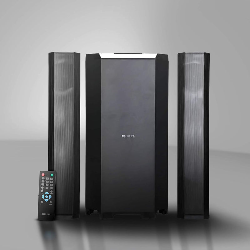 Philips Convertible Soundbar MMS8085B, 2.1 Channel with Multipoint-Connectivity Option, USB in