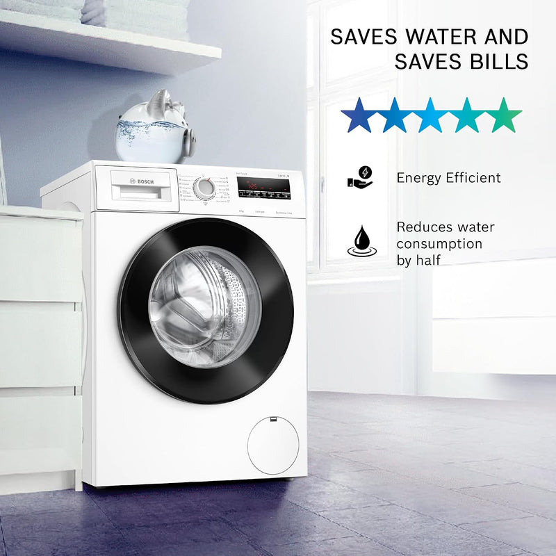 Bosch 8 kg 5 Star Fully-Automatic Front Loading Washing Machine (WAJ24261IN, White, AI active water plus, In-Built Heater)-5